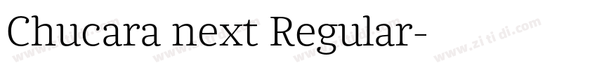 Chucara next Regular字体转换